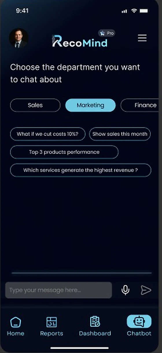 RecoMind chatbot